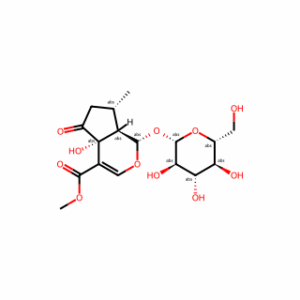 Methyl (1S,4aR,7S,7aR)-4a-hydroxy-7-methyl-5-oxo-1-(((2S,3R,4S,5S,6R)-3,4,5-trihydroxy-6-(hydroxymethyl)tetrahydro-2H-pyran-2-yl)oxy)-1,4a,5,6,7,7a-hexahydrocyclopenta[c]pyran-4-carboxylate
