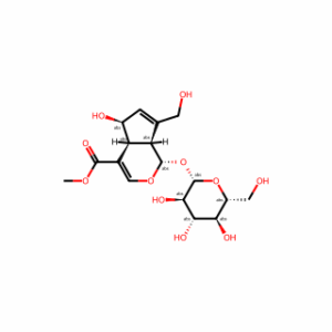 Methyl (1S,4aS,5S,7aS)-5-hydroxy-7-(hydroxymethyl)-1-(((2S,3R,4S,5S,6R)-3,4,5-trihydroxy-6-(hydroxymethyl)tetrahydro-2H-pyran-2-yl)oxy)-1,4a,5,7a-tetrahydrocyclopenta[c]pyran-4-carboxylate