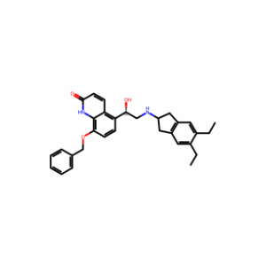 (R)-8-(Benzyloxy)-5-(2-((5,6-diethyl-2,3-dihydro-1H-inden-2-yl)amino)-1-hydroxyethyl)quinolin-2(1H)-one