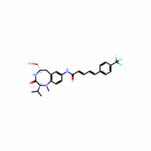 (2E,4E)-N-((2S,5S)-5-(Hydroxymethyl)-2-isopropyl-1-methyl-3-oxo-1,2,3,4,5,6-hexahydrobenzo[e][1,4]diazocin-8-yl)-5-(4-(trifluoromethyl)phenyl)penta-2,4-dienamide
