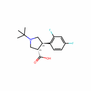 (3S,4R)-1-Tert-Butyl-4-(2,4-Difluorophenyl)Pyrrolidine-3-Carboxylic Acid