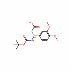 (R)-3-((tert-Butoxycarbonyl)amino)-3-(3,4-dimethoxyphenyl)propanoic acid