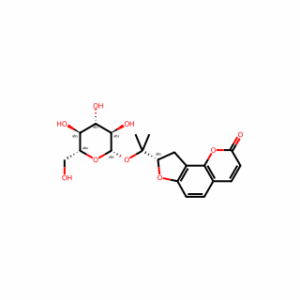 (8S)-8-[1-(β-D-Glucopyranosyloxy)-1-methylethyl]-8,9-dihydro-2H-furo[2,3-h]-1-benzopyran-2-one