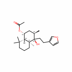 (1R,3R,4R,4aS,8aS)-4-(2-(Furan-3-yl)ethyl)-4-hydroxy-3,4a,8,8-tetramethyldecahydronaphthalen-1-yl acetate