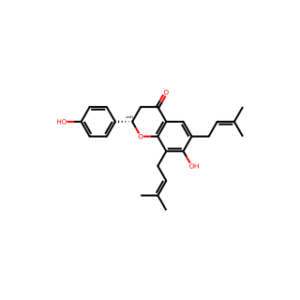 (S)-2,3-Dihydro-7-hydroxy-2-(4-hydroxyphenyl)-6,8-bis(3-methyl-2-butenyl)-4H-1-benzopyran-4-one