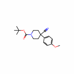 Tert-butyl 4-cyano-4-(4-methoxyphenyl)piperidine-1-carboxylate