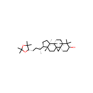 (24S)-Cycloartane-3,24,25-triol 24,25-acetonide