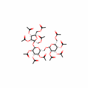 α-D-Glucopyranoside, 1,3,4,6-tetra-O-acetyl-β-D-fructofuranosyl O-2,3,4,6-tetra-O-acetyl-α-D-galactopyranosyl-(1→6)-, 2,3,4-triacetate