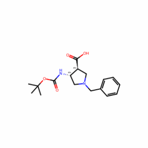 trans-1-Benzyl-4-((tert-butoxycarbonyl)amino)pyrrolidine-3-carboxylic acid