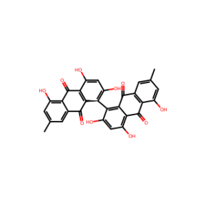 (S)-2,2′,4,4′,5,5′-Hexahydroxy-7,7′-dimethyl-[1,1′-bianthracene]-9,9′,10,10′-tetraone