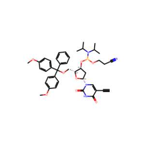 (2R,3S,5R)-2-((Bis(4-Methoxyphenyl)(Phenyl)Methoxy)Methyl)-5-(5-Ethynyl-2,4-Dioxo-3,4-Dihydropyrimidin-1(2H)-Yl)Tetrahydrofuran-3-Yl (2-Cyanoethyl) Diisopropylphosphoramidite