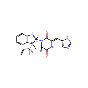 (3E,5aS,10bR,11aS)-10b-(1,1-Dimethyl-2-propen-1-yl)-6,10b,11,11a-tetrahydro-3-(1H-imidazol-5-ylmethylene)-2H-pyrazino[1′,2′:1,5]pyrrolo[2,3-b]indole-1,4(3H,5aH)-dione