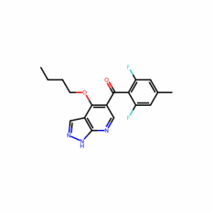(4-Butoxy-1H-pyrazolo[3,4-b]pyridin-5-yl)(2,6-difluoro-4-methylphenyl)methanone
