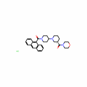 (R)-Anthracen-9-yl(3-(morpholine-4-carbonyl)-[1,4′-bipiperidin]-1′-yl)methanone hydrochloride