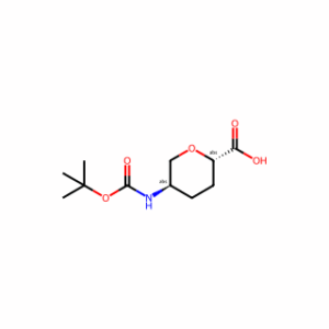 (2S,5R)-5-((tert-Butoxycarbonyl)amino)tetrahydro-2H-pyran-2-carboxylic acid
