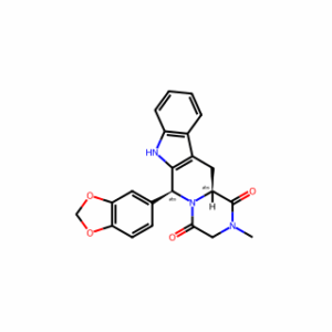 (6S,12As)-6-(Benzo[D][1,3]Dioxol-5-Yl)-2-Methyl-2,3,6,7,12,12A-Hexahydropyrazino[1′,2′:1,6]Pyrido[3,4-B]Indole-1,4-Dione