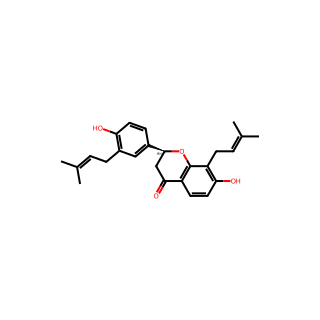 (S)-7-Hydroxy-2-(4-hydroxy-3-(3-methylbut-2-en-1-yl)phenyl)-8-(3-methylbut-2-en-1-yl)chroman-4-one