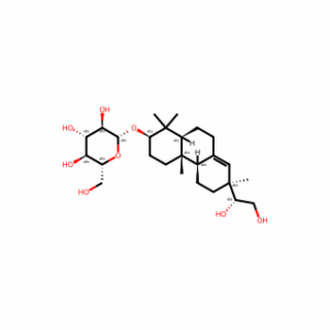 (2R,3R,4S,5S,6R)-2-(((2R,4aS,4bR,7S,10aS)-7-((R)-1,2-Dihydroxyethyl)-1,1,4a,7-tetramethyl-1,2,3,4,4a,4b,5,6,7,9,10,10a-dodecahydrophenanthren-2-yl)oxy)-6-(hydroxymethyl)tetrahydro-2H-pyran-3,4,5-triol