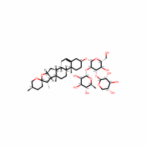 (2S,3R,4R,5R,6S)-2-(((2R,3R,4S,5R,6R)-5-Hydroxy-6-(hydroxymethyl)-2-(((4S,5′R,6aR,6bS,8aS,8bR,9S,10R,11aS,12aS,12bS)-5′,6a,8a,9-tetramethyl-1,3,3′,4,4′,5,5′,6,6a,6b,6′,7,8,8a,8b,9,11a,12,12a,12b-icosahydrospiro[naphtho[2′,1′:4,5]indeno[2,1-b]furan-10,2′-p