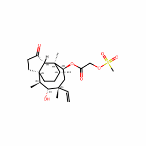(3AS,4S,5S,7R,8R,9S,9aR,12R)-8-hydroxy-4,7,9,12-tetramethyl-3-oxo-7-vinyldecahydro-4,9a-propanocyclopenta[8]annulen-5-yl 2-((methylsulfonyl)oxy)acetate