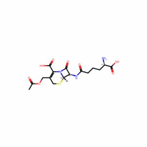 (6R,7R)-3-(Acetoxymethyl)-7-((R)-5-amino-5-carboxypentanamido)-8-oxo-5-thia-1-azabicyclo[4.2.0]oct-2-ene-2-carboxylic acid
