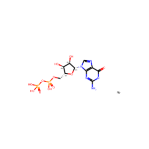 Guanosine 5′-(trihydrogen diphosphate), sodium salt (1:3)