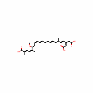 (2E,4Z,8Z,10E,14E,18E,20Z)-20-(carboxymethyl)-6-methoxy-2,5,17-trimethyl-docosa-2,4,8,10,14,18,20-heptaenedioic acid