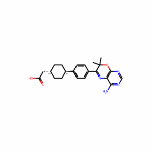 trans-4-[4-(4-Amino-7,7-dimethyl-7H-pyrimido[4,5-b][1,4]oxazin-6-yl)phenyl]cyclohexaneacetic acid