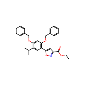 Ethyl 5-(2,4-bis(benzyloxy)-5-isopropylphenyl)isoxazole-3-carboxylate