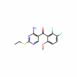 (4-Amino-2-(ethylthio)pyrimidin-5-yl)(2,3-difluoro-6-methoxyphenyl)methanone