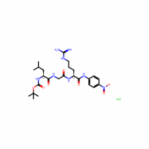 tert-Butyl ((S)-1-((2-(((S)-5-guanidino-1-((4-nitrophenyl)amino)-1-oxopentan-2-yl)amino)-2-oxoethyl)amino)-4-methyl-1-oxopentan-2-yl)carbamate hydrochloride
