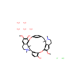 Tubocurarine dichloride pentahydrate