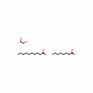 Decanoic acid, mixed diesters with octanoic acid and propylene glycol