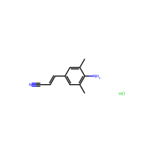 (E)-3-(4-Amino-3,5-dimethylphenyl)acrylonitrile hydrochloride