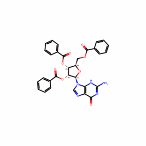 (2R,3R,4R,5R)-2-(2-amino-6-oxo-3,6-dihydro-9H-purin-9-yl)-5-((benzoyloxy)methyl)tetrahydrofuran-3,4-diyl dibenzoate