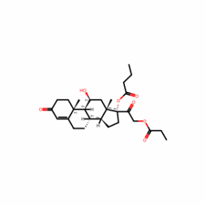 (1R,3aS,3bS,9aR,9bS,10S,11aS)-10-hydroxy-9a,11a-dimethyl-7-oxo-1-[2-(propanoyloxy)acetyl]-1H,2H,3H,3aH,3bH,4H,5H,7H,8H,9H,9aH,9bH,10H,11H,11aH-cyclopenta[a]phenanthren-1-yl butanoate