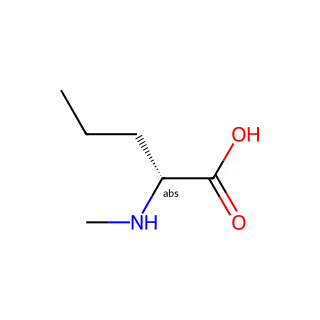 (2R)-2-(methylamino)pentanoic acid