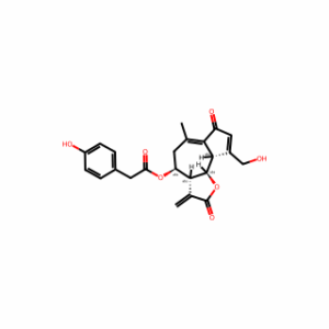 (3aR,4S,9aS,9bR)-9-(Hydroxymethyl)-6-methyl-3-methylene-2,7-dioxo-2,3,3a,4,5,7,9a,9b-octahydroazuleno[4,5-b]furan-4-yl 2-(4-hydroxyphenyl)acetate
