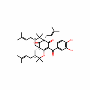 (3S,4aS,6R,8R)-10-(3,4-Dihydroxybenzoyl)-3,4,5,6,7,8-hexahydro-2,2,7,7-tetramethyl-3,6,8-tris(3-methyl-2-buten-1-yl)-9H-4a,8-methano-2H-cycloocta[b]pyran-9,11-dione