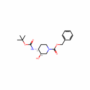 (3R,4R)-rel-Benzyl 4-((tert-butoxycarbonyl)amino)-3-hydroxypiperidine-1-carboxylate