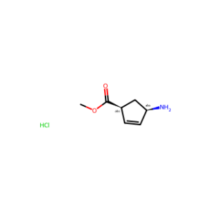 (1S,4R)-Methyl-4-aminocyclopentyl-2-enecarboxylate Hydrochloride