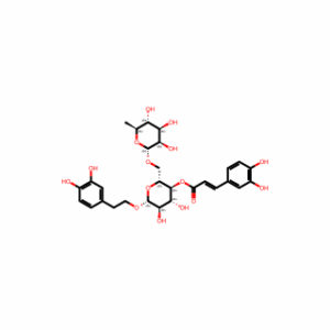 (E)-(2R,3S,4R,5R,6R)-6-(3,4-Dihydroxyphenethoxy)-4,5-dihydroxy-2-((((2R,3R,4R,5R,6S)-3,4,5-trihydroxy-6-methyltetrahydro-2H-pyran-2-yl)oxy)methyl)tetrahydro-2H-pyran-3-yl 3-(3,4-dihydroxyphenyl)acrylate