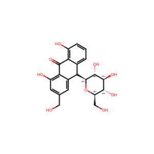 (S)-1,8-Dihydroxy-3-(hydroxymethyl)-10-((2S,3R,4R,5S,6R)-3,4,5-trihydroxy-6-(hydroxymethyl)tetrahydro-2H-pyran-2-yl)anthracen-9(10H)-one(Mixture of A and B)
