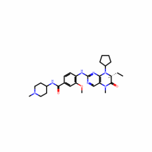 (R)-4-[(8-Cyclopentyl-7-ethyl-5,6,7,8-tetrahydro-5-methyl-6-oxo-2-pteridinyl)amino]-3-methoxy-N-(1-methyl-4-piperidinyl)benzamide