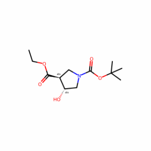 (3S,4R)-1-Tert-Butyl 3-Ethyl 4-Hydroxypyrrolidine-1,3-Dicarboxylate