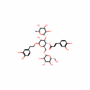 (2R,3R,4R,5R,6R)-6-(3,4-Dihydroxyphenethoxy)-5-hydroxy-2-((((2R,3R,4S,5S,6R)-3,4,5-trihydroxy-6-(hydroxymethyl)tetrahydro-2H-pyran-2-yl)oxy)methyl)-4-(((2S,3R,4R,5R,6S)-3,4,5-trihydroxy-6-methyltetrahydro-2H-pyran-2-yl)oxy)tetrahydro-2H-pyran-3-yl 3-(3,4-