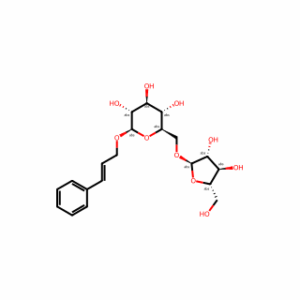 (2R,3R,4S,5S,6R)-2-(Cinnamyloxy)-6-((((2R,3R,4R,5S)-3,4-dihydroxy-5-(hydroxymethyl)tetrahydrofuran-2-yl)oxy)methyl)tetrahydro-2H-pyran-3,4,5-triol