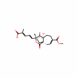 (2E,4E)-5-((3R,4R,4aS,9aR)-4a-Hydroxy-7-(methoxycarbonyl)-3-methyl-1-oxo-3,4,4a,5,6,9-hexahydro-1H-4,9a-ethanocyclohepta[c]pyran-3-yl)-2-methylpenta-2,4-dienoic acid