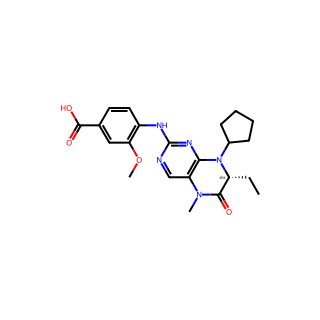 (R)-4-((8-Cyclopentyl-7-ethyl-5-methyl-6-oxo-5,6,7,8-tetrahydropteridin-2-yl)amino)-3-methoxybenzoic acid