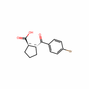 (1R,2R)-2-(4-Bromobenzoyl)cyclopentanecarboxylic acid
